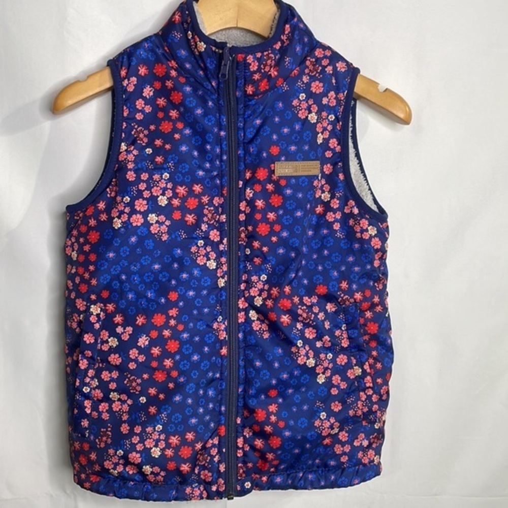 Buffalo David Bitton Navy Floral Puffer Vest
